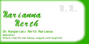 marianna merth business card